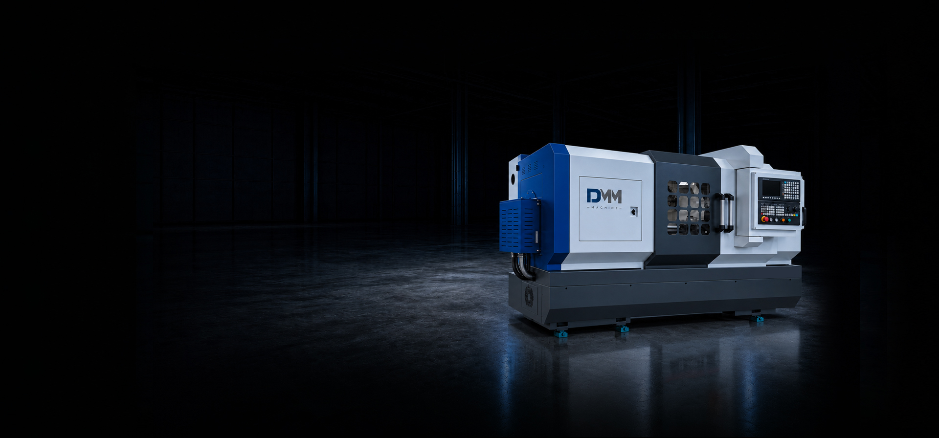 Токарный станок ЧПУ с горизонтальной станиной DMM CK-6150x1000G главное фото