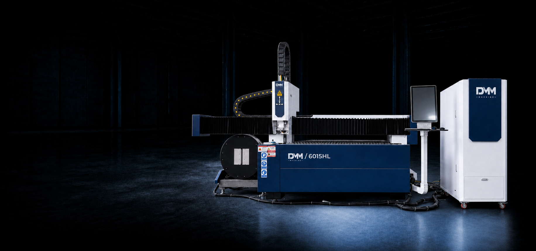 Комбинированный оптоволоконный лазерный станок DMM 6015HL (12000W) главное фото